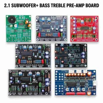 BASS TREBLE & 2.1 PRE-AMP BOARD